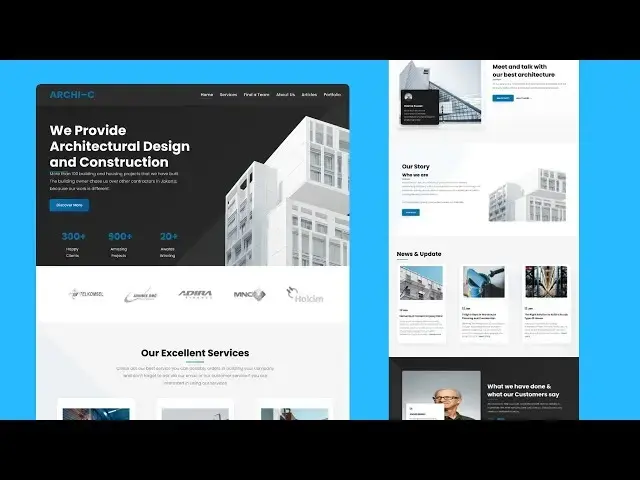 i will do construction website design service