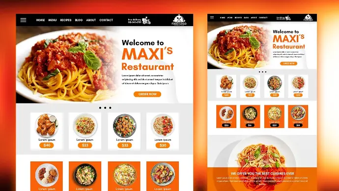 i will do food delivery website design